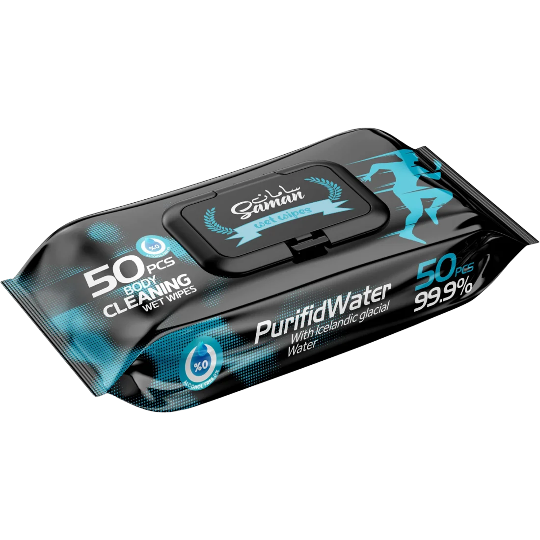 Saman Body Cleaning Wet Wipes — 50