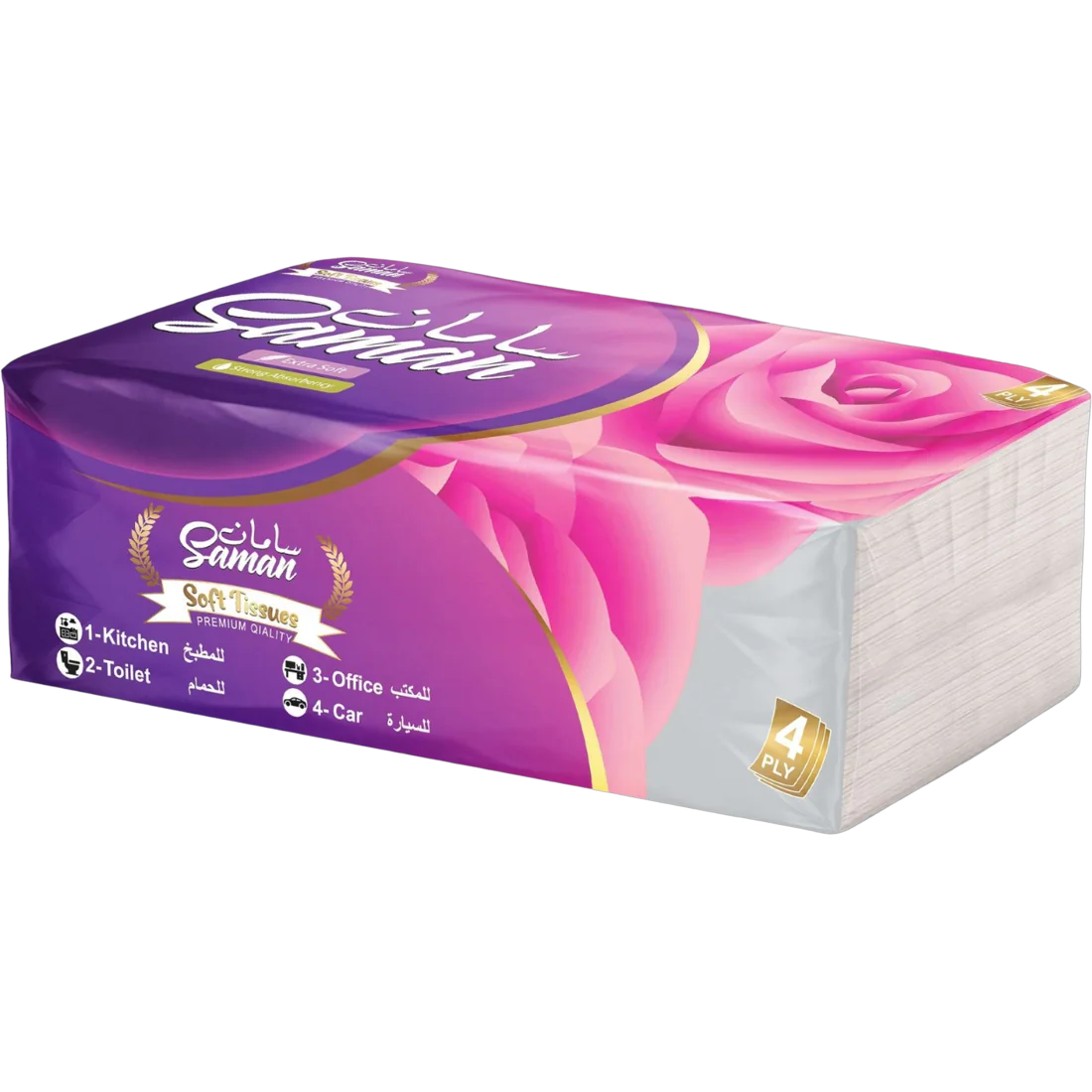 Saman Soft Tissues — 4 Ply Multi-use