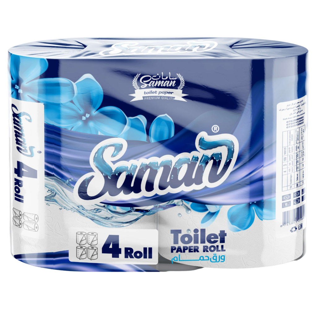 Saman Toilet Paper Rolll Blue